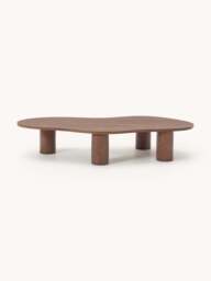XL Oak Wood Coffee Table Didi in Organic Shape - thumbnail 2