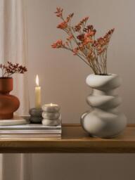 2-in-1 Marble Candle & Tealight Holders Orta, Set of 2 - thumbnail 2
