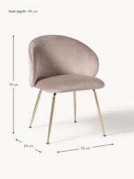 Velvet Upholstered Chairs Luisa, Set of 2 - thumbnail 8