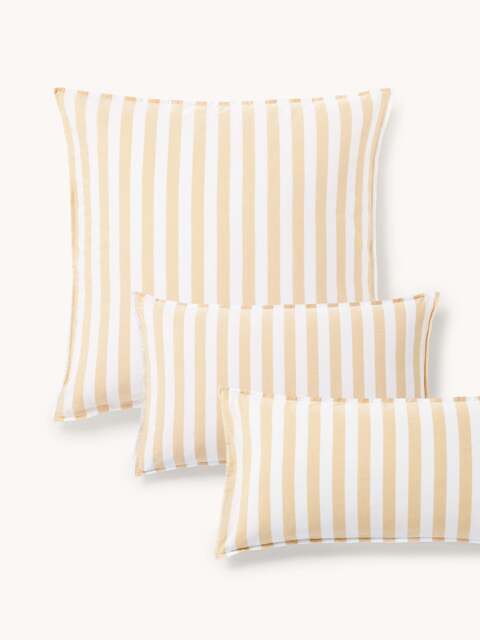 Striped Cotton Pillowcase Diogo - image 1