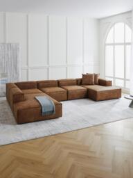 XL Leather Modular Sofa Lennon - thumbnail 2