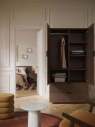 Wooden Compact Wardrobe Sato - thumbnail 9
