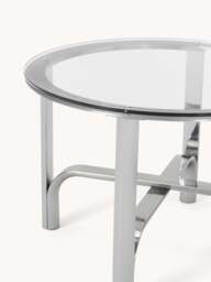 Round Dining Table Neil with Glass Top, in various sizes - thumbnail 3