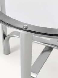 Round Dining Table Neil with Glass Top, in various sizes - thumbnail 4