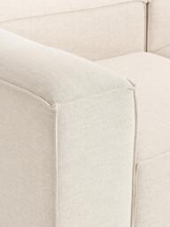 Linen Blend Modular Sofa Lennon (4-seater) with ottoman (left/right) - thumbnail 8