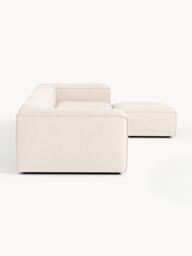 Linen Blend Modular Sofa Lennon (4-seater) with ottoman (left/right) - thumbnail 6