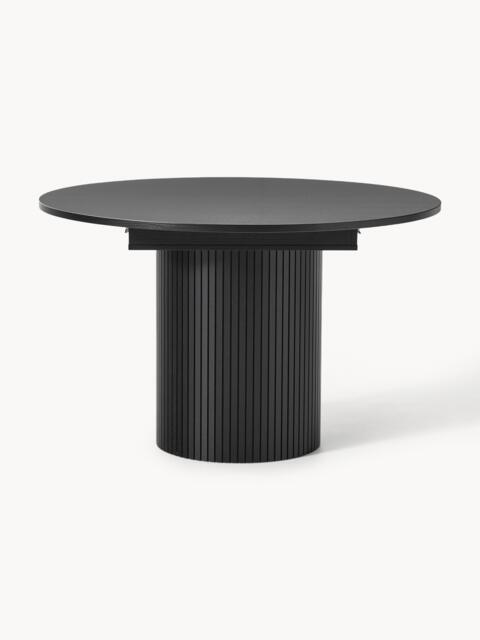 Extendable Dining Table Filo with Groove Structure, 120 - 160 x 75 cm - image 1