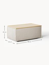 Linen Blend Ottoman Lennon with Storage - thumbnail 8