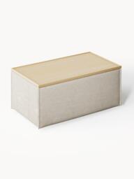 Linen Blend Ottoman Lennon with Storage - thumbnail 3