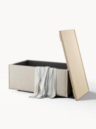 Linen Blend Ottoman Lennon with Storage - thumbnail 7