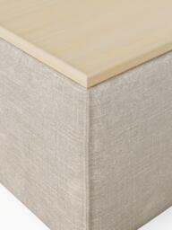 Linen Blend Ottoman Lennon with Storage - thumbnail 6