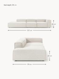 Bouclé Modular XL Chaise Lennon - thumbnail 8