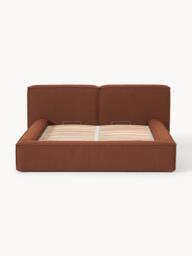 Upholstered Bouclé Bed Lennon with Storage Space - thumbnail 7