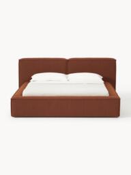 Upholstered Bouclé Bed Lennon with Storage Space - thumbnail 4