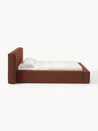 Upholstered Bouclé Bed Lennon with Storage Space - thumbnail 5