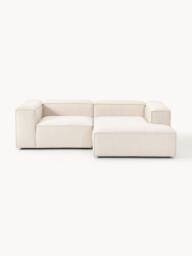 Linen Blend Modular Corner Sofa Lennon (3-seater) - thumbnail 1