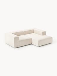 Linen Blend Modular Corner Sofa Lennon (3-seater) - thumbnail 2