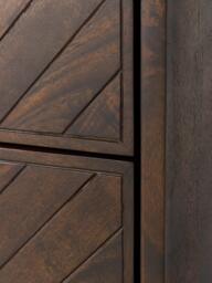 Mango Wood Dresser Luca with Herringbone Pattern - thumbnail 8