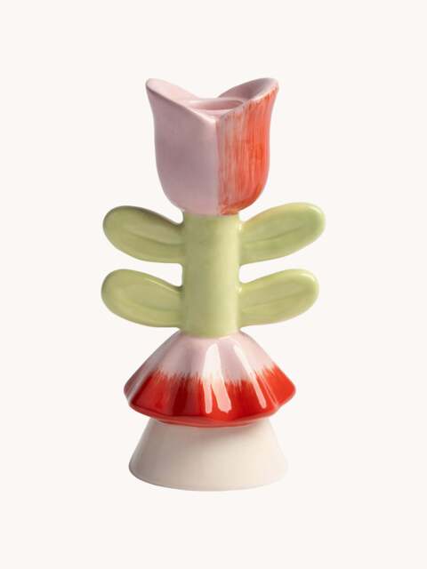 Hand-Painted Candle Holder Blume - image 1