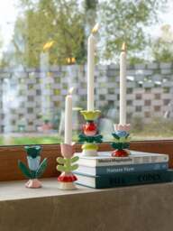 Hand-Painted Candle Holder Blume - thumbnail 2
