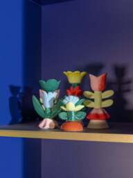 Hand-Painted Candle Holder Blume - thumbnail 3