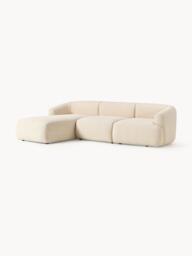 Modular Bouclé Corner Sofa Sofia (3-seater) - thumbnail 3