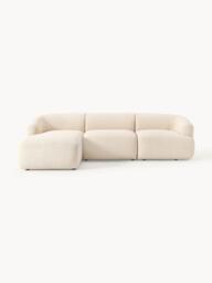 Modular Bouclé Corner Sofa Sofia (3-seater) - thumbnail 1