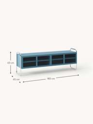 Metal Lowboard Robyn with Glass Front - thumbnail 9