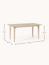 Oak Wood Dining Table Archie, in various sizes - thumbnail 2