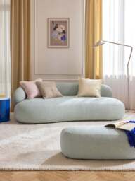 Velvet Cushion Cover Fiona with A Fine Line Structure - thumbnail 7