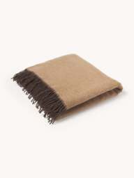 Wool Reversible Throw Double Face