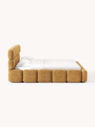 Upholstered Teddy Bouclé Bed Tayla with Storage Space - thumbnail 5