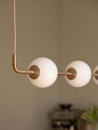 Mouth-Blown LED Pendant Light Audrey Linear - thumbnail 4