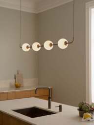 Mouth-Blown LED Pendant Light Audrey Linear - thumbnail 6