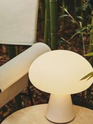 Mouth-Blown Portable LED Table Lamp Obello, Dimmable - thumbnail 3
