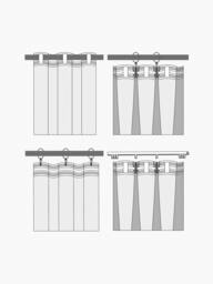 Velvet Dim-Out Multi-Band Curtain Rush, W 270 cm - thumbnail 6