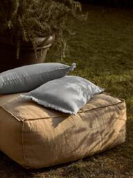 Linen Cushion Cover Luana with Fringes - thumbnail 6