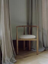 Oak Wood Armchair Bukowski - thumbnail 9