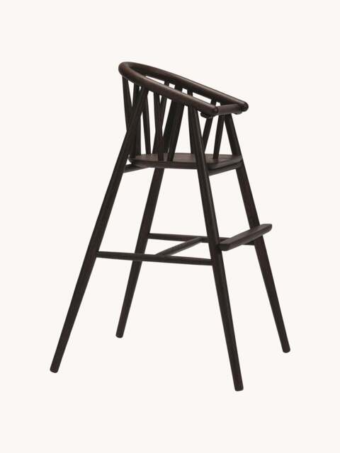 Kids Handmade Oak Wood High Chair Saga - image 1