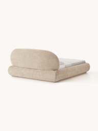 Upholstered Teddy Bouclé Bed Alba with Storage - thumbnail 5