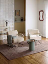 High-Low Wool Rug Mason, Hand-Tufted - thumbnail 6