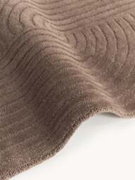 High-Low Wool Rug Mason, Hand-Tufted - thumbnail 5