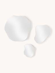 Frameless Wall Mirrors Lia in an Organic Shape, Set of 3