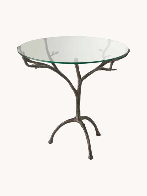Round Dining Table Christophe with Glass Top, Ø 80 cm - image 1