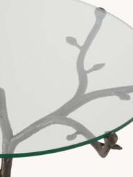 Round Dining Table Christophe with Glass Top, Ø 80 cm - thumbnail 3