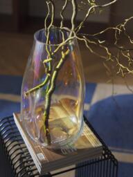 Mouth-Blown Glass Vase Rainbow, H 35 cm - thumbnail 5