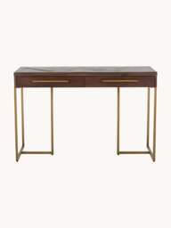 Herringbone Console Table Class with Acacia Wood Veneer - thumbnail 3