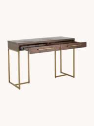 Herringbone Console Table Class with Acacia Wood Veneer - thumbnail 6