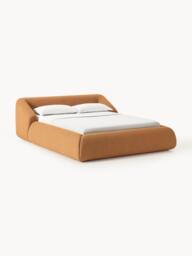 Upholstered Bouclé Bed Sofia