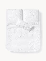 Cotton Percale Duvet Cover Madeline with Tufted Design - thumbnail 2